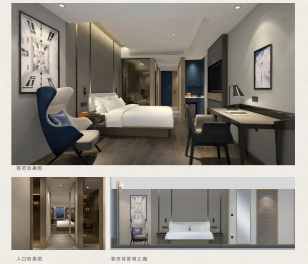 Contemporary furnished interior