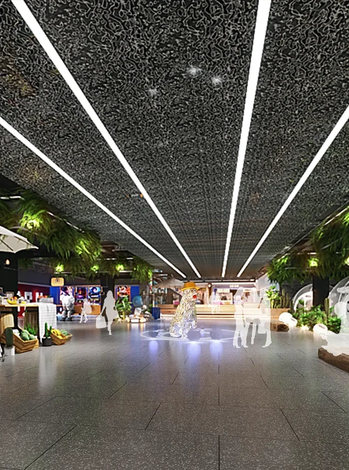 Night view of the Dongguan commercial project
