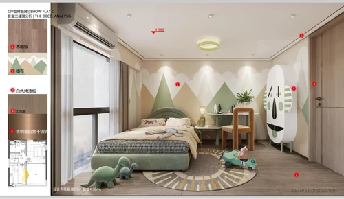 Children's room of the larger unit