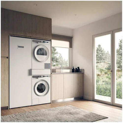 Laundry appliances installed in the residence