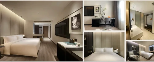 Guestroom views of the Shanghai hotel project