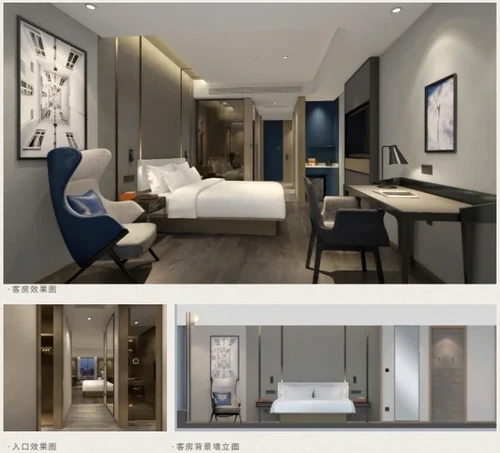 Room types of the Shanghai hotel project