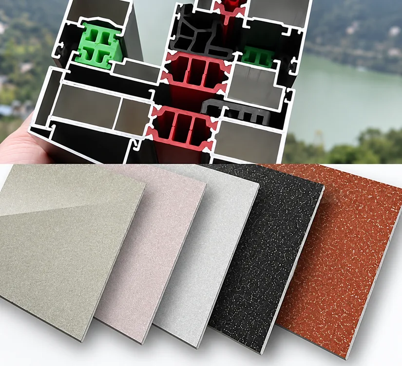 Large-format decorative building surface
