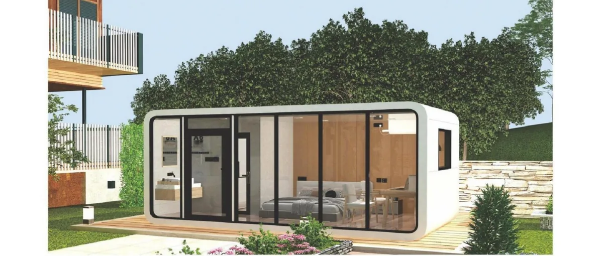 Space Capsule, Garden Siting