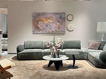 Modular sofa in a living room