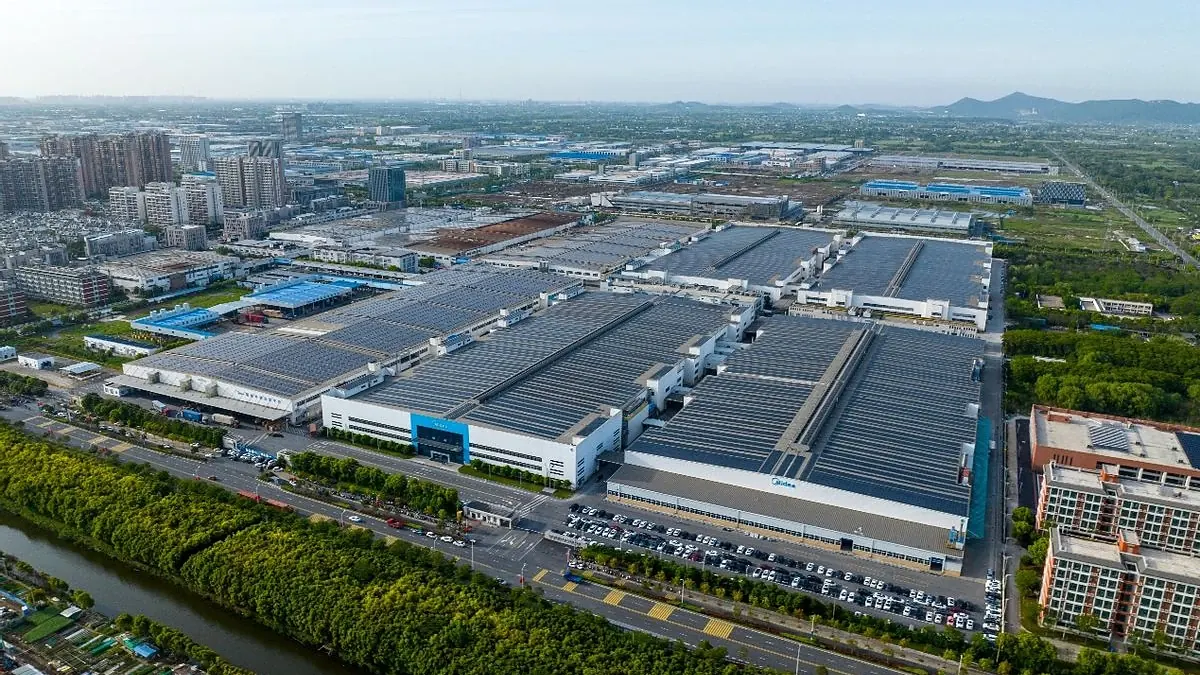 Home-appliance manufacturing in Foshan, seen from above