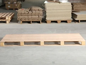 Place the pallet on the flat floor.