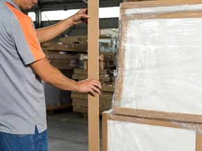 Tightly wrap all units with stretch film.