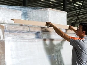 Label the pallet with the shipping mark.