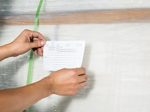 Confirm no unit exceeds the pallet boundary.